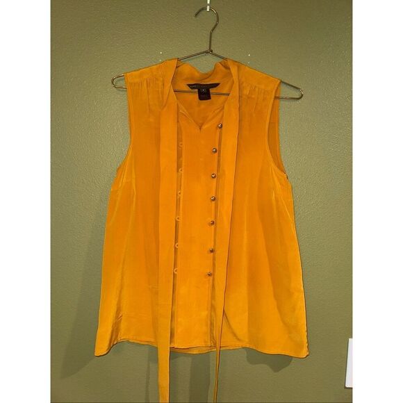 Silk Marc Jacob’s Mustard Blouse *note - Picture 8 of 16